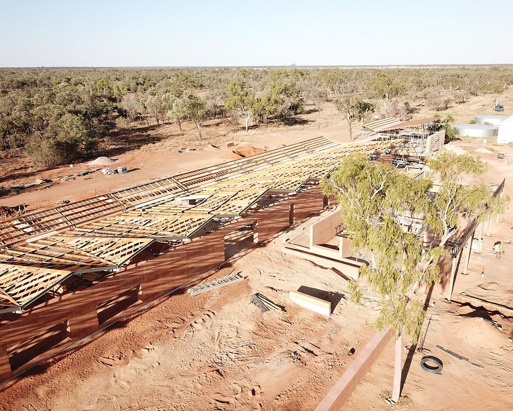 rammed earth outback Qld