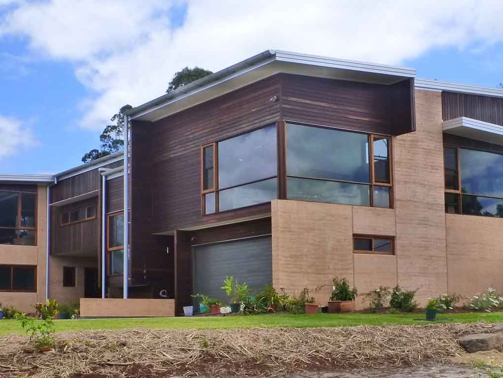 Rammed earth house, Maleny, Queensland