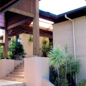 entry staircase rammed earth coolum