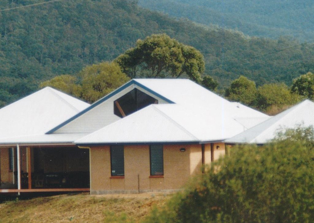 Rammed earth family home, Samford valley, Queensland